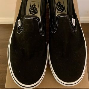 Black slip on Vans